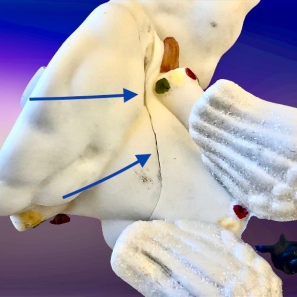 PartyLite Angel Votive Tealight Candle Holder Lot of 2 DAMAGED - Picture 12 of 16